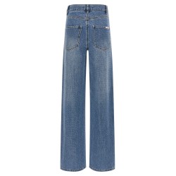 'Rhinestone Denim Straight Leg' jeans