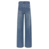 'Rhinestone Denim Straight Leg' jeans