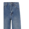 'Rhinestone Denim Straight Leg' jeans