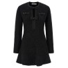 'Black Sequin Knit Mini' dress