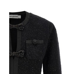 'Black Sequin Knit Mini' dress