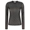 'Printed Sheer' sweater