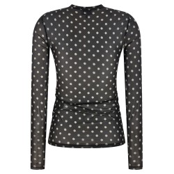 'Printed Sheer' sweater