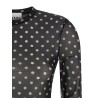 'Printed Sheer' sweater
