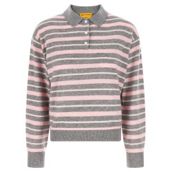 'Clloegiate Stripe Polo' sweater