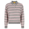 'Clloegiate Stripe Polo' sweater
