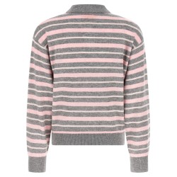 'Clloegiate Stripe Polo' sweater