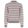 'Clloegiate Stripe Polo' sweater
