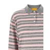 'Clloegiate Stripe Polo' sweater