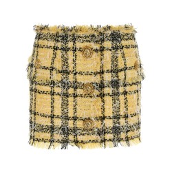 Lurex tweed skirt