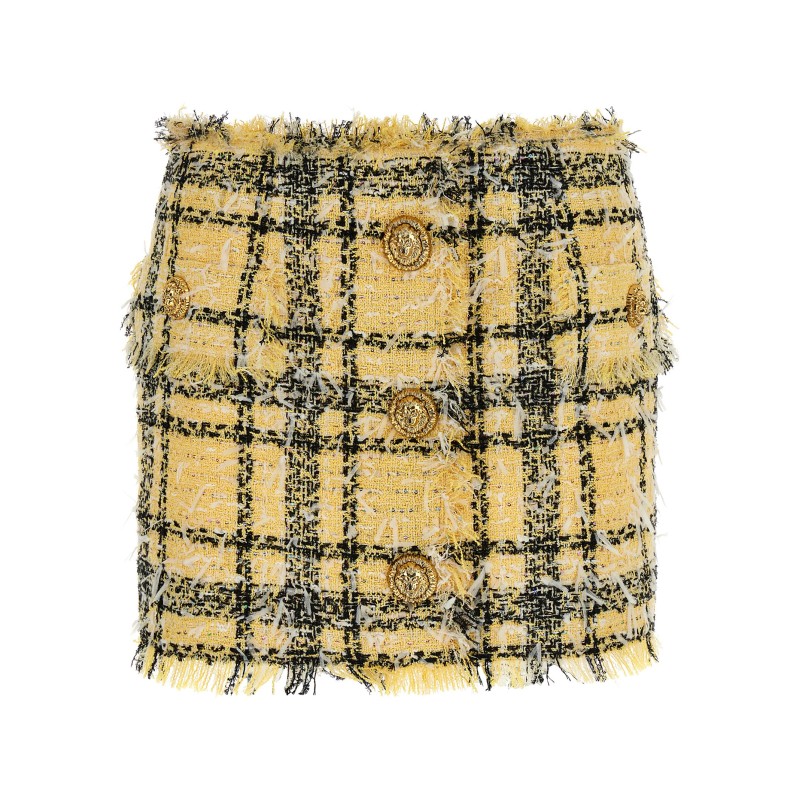 Lurex tweed skirt
