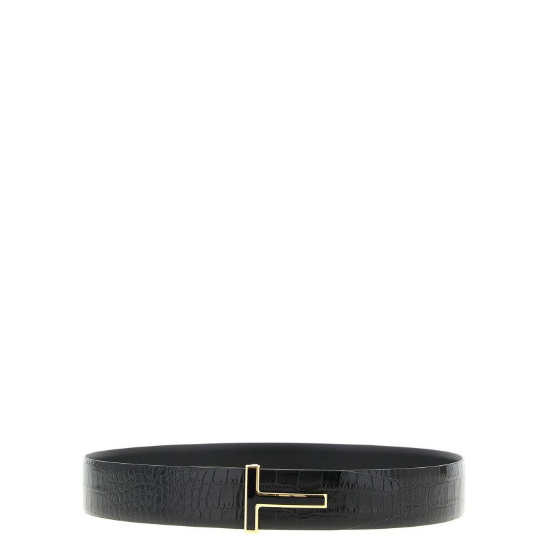 Reversible crocodile belt
