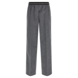 Velour wool pants