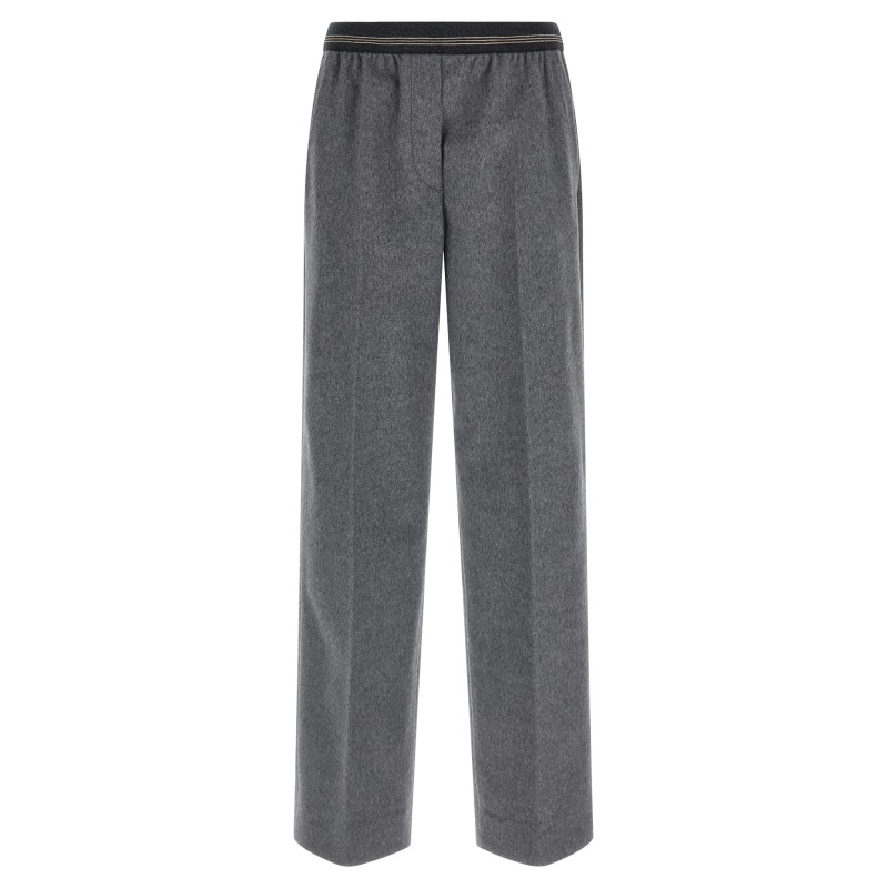 Velour wool pants