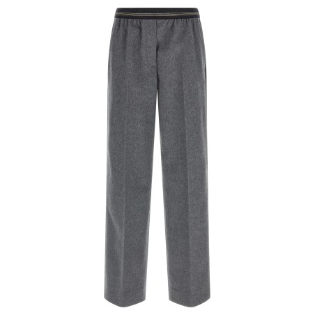 Velour wool pants