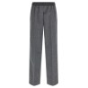 Velour wool pants