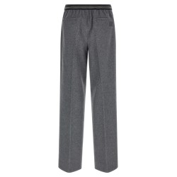 Velour wool pants
