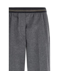 Velour wool pants