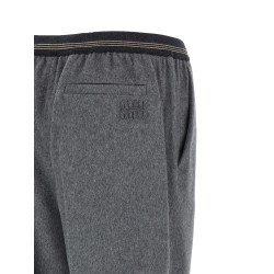 Velour wool pants