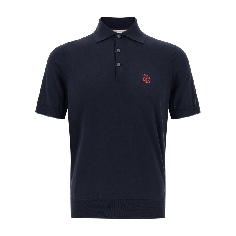 Logo embroidery polo shirt