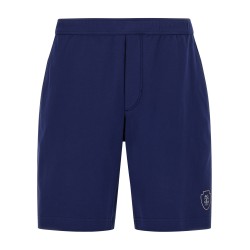 Interlock cotton bermuda shorts