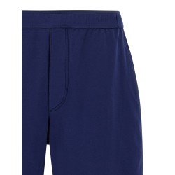 Interlock cotton bermuda shorts