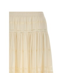 Lace insert skirt