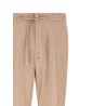 Flamed linen joggers