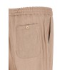 Flamed linen joggers