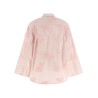 Floral embroidery shirt