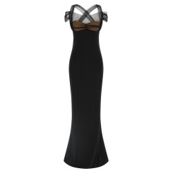 'Draped Padded Cup Maxi' dress