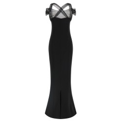 'Draped Padded Cup Maxi' dress
