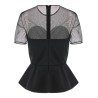 'Tailored Bustier With Sheer Neckline' top