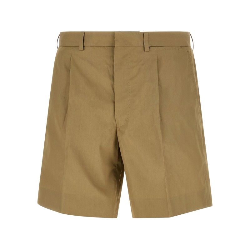 Poplin bermuda shorts