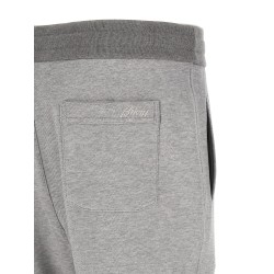 Piqué cotton joggers