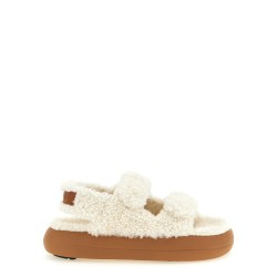Shearling sandals