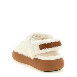 Shearling sandals