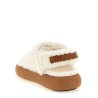 Shearling sandals