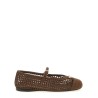 Crochet cotton ballet flats