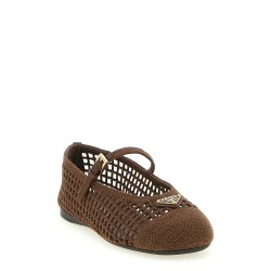Crochet cotton ballet flats