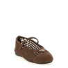 Crochet cotton ballet flats