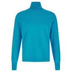Logo intarsia turtleneck sweater