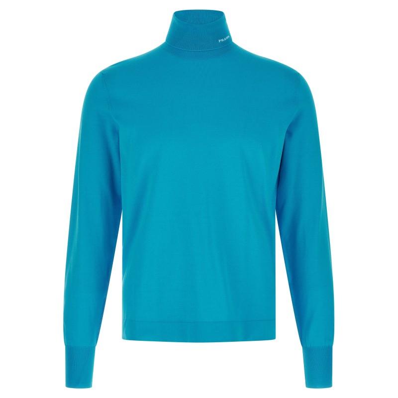 Logo intarsia turtleneck sweater