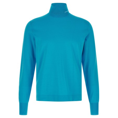 Logo intarsia turtleneck sweater