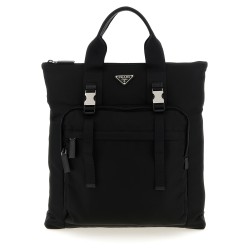 Re-Nylon and Saffiano backpack shopping bag
