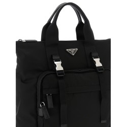 Re-Nylon and Saffiano backpack shopping bag