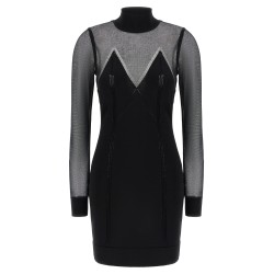 Dress with transparencies