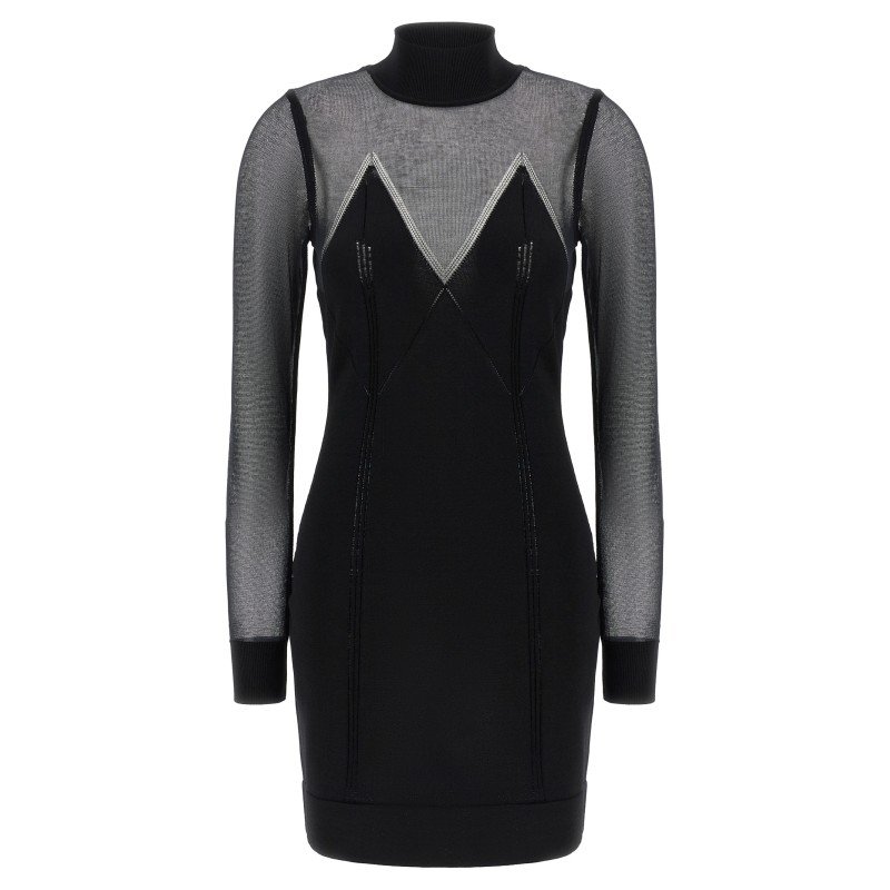 Dress with transparencies