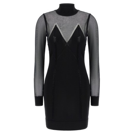 Dress with transparencies