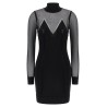 Dress with transparencies